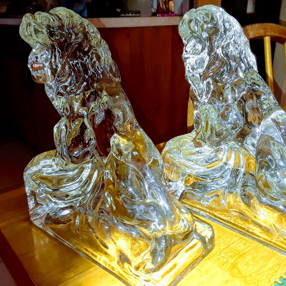 Cambridge Crystal bookends